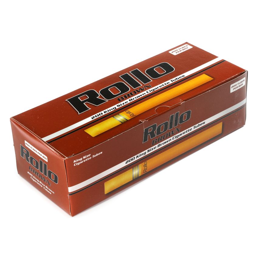 rollo cigarette tubes Rollo Brown color Cigarette tubes King Size 84mm