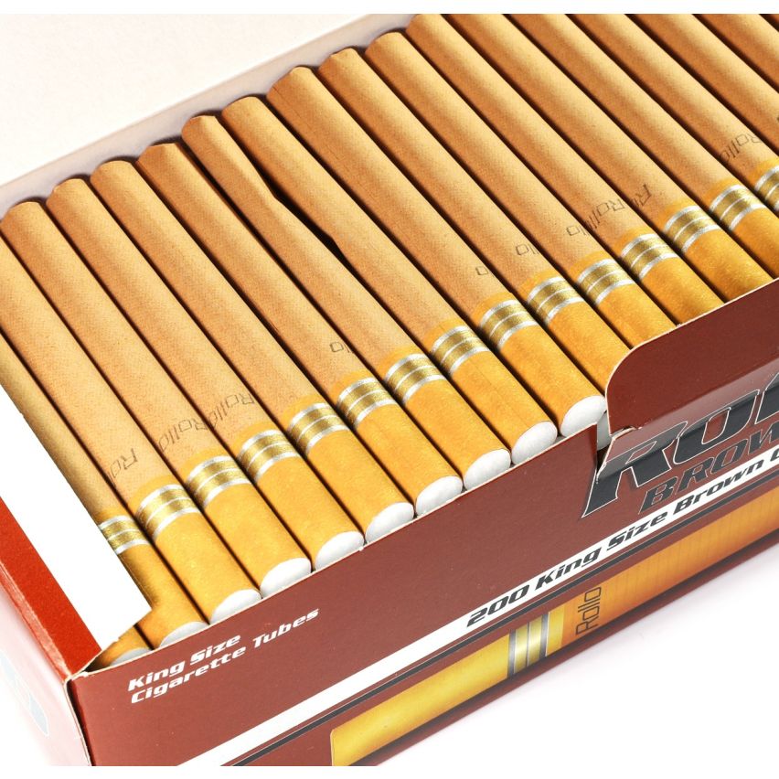 Rollo Brown color Cigarette tubes King Size 84mm