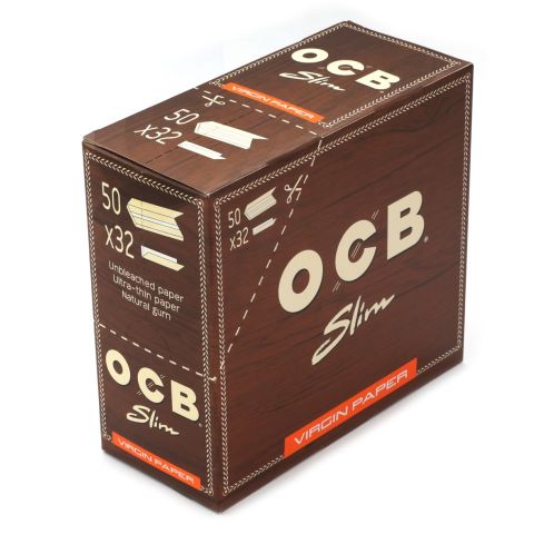OCB VIRGIN King Size Slim Unbleached sigaretipaber - 1 karp ( 1600 paberit)