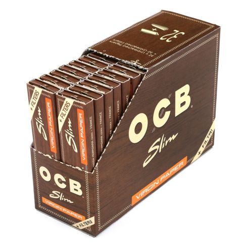 1 karp OCB VIRGIN Regular size unbleached sigaretipaber - 2500 paberit