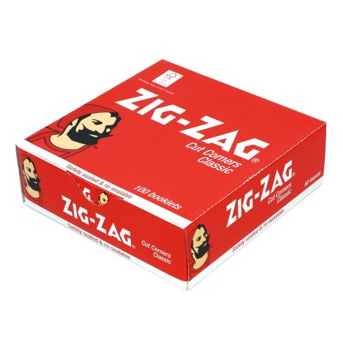 Sigaretipaber Zig-Zag Classic Red Cut Corners- 100 booklet x 60 papers