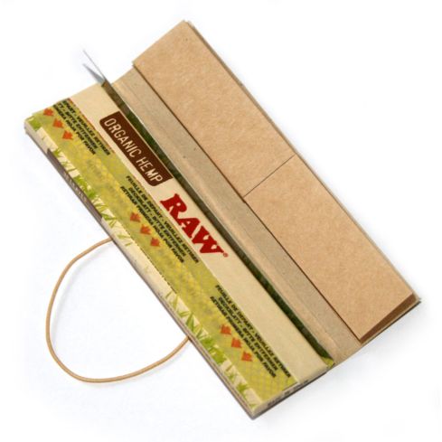 Sigaretipaber RAW CONNOISSEUR King Size Unrefined Organic Hemp Rolling papers + TIPS