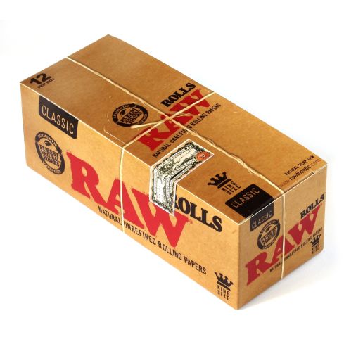 RAW Classic King size Rolls - full box 12 x 3 meters.