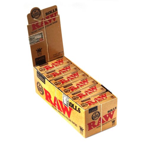 RAW Classic King size Rolls - full box 12 x 3 meters.