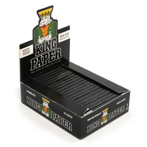 1 box - aLeda KING PAPER Regular Mini 1 1/4 size 44mm x 20booklets - 1000 papers