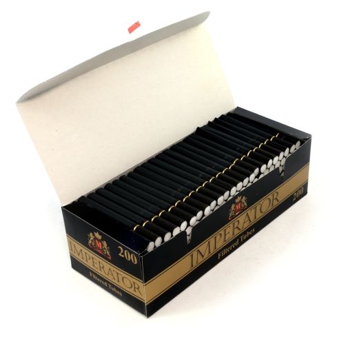 Imperator Black filtered Cigarette tubes x 200 tubes