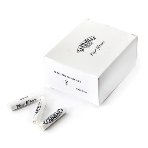 Piibufiltrid Savinelli Charcoal Pipe Filters Diameter 9mm - Total 35 Filters