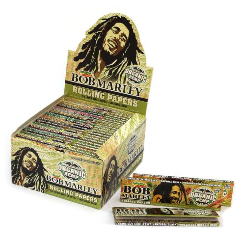 Sigaretipaber Bob Marley Unbleached Organic King size Rolling paper - 1 karp = 1650 paberit