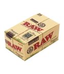 1 box - RAW CONNOISSEUR size 1 1/4 Unrefined ORGANIC Hemp Rolling papers + TIPS
