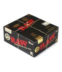RAW Classic Black King Size Slim unrefined rolling paper - 1 box - 1600 papers