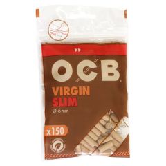 OCB Unbleached VIRGIN Cigarette filter TIPS x 150 filters