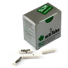 actiTube activated CHARCOAL slim filters 7mm for rolling x 50