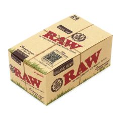 Sigaretipaber RAW CONNOISSEUR size 1 1/4 Unrefined ORGANIC Hemp Rolling papers + TIPS