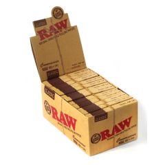 Sigaretipaber RAW Classic Single Wide 68mm Connoisseur Natural Rolling papers + tips