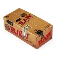 Sigaretipaber RAW Classic Natural Unrefined rolling paper size 1 1/2 - 25 packs