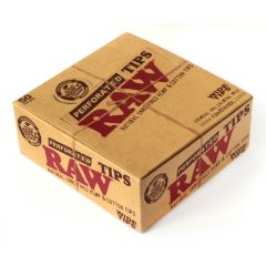 Sigaretifiltrid RAW WIDE Perforated Filter tips Natural Unrefined Hemp and Cotton