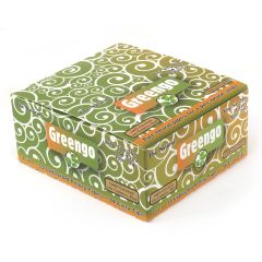 Greengo King Size slim Unbleached rolling paper + tips - 1 box (24 booklets)