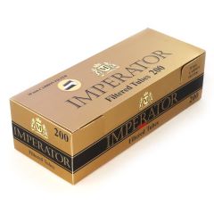 Imperator Carbon 200 filtered Cigarette tubes Black color - 1 box with 200 tubes